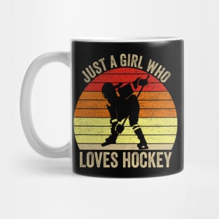 Just A Girl Who Loves Hockey Ice Hockey Girl Mug